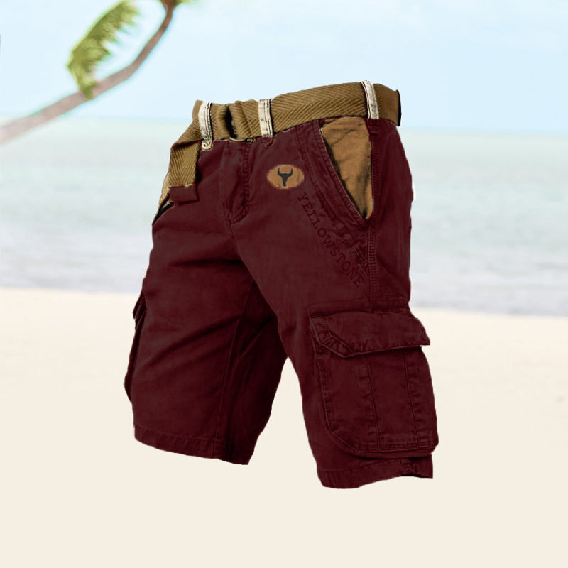 Ravex | Men’s Belted Cargo Shorts