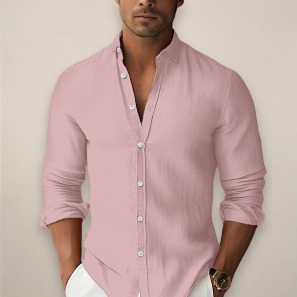Orvyn | Men’s Lightweight Linen Blend Summer Shirt