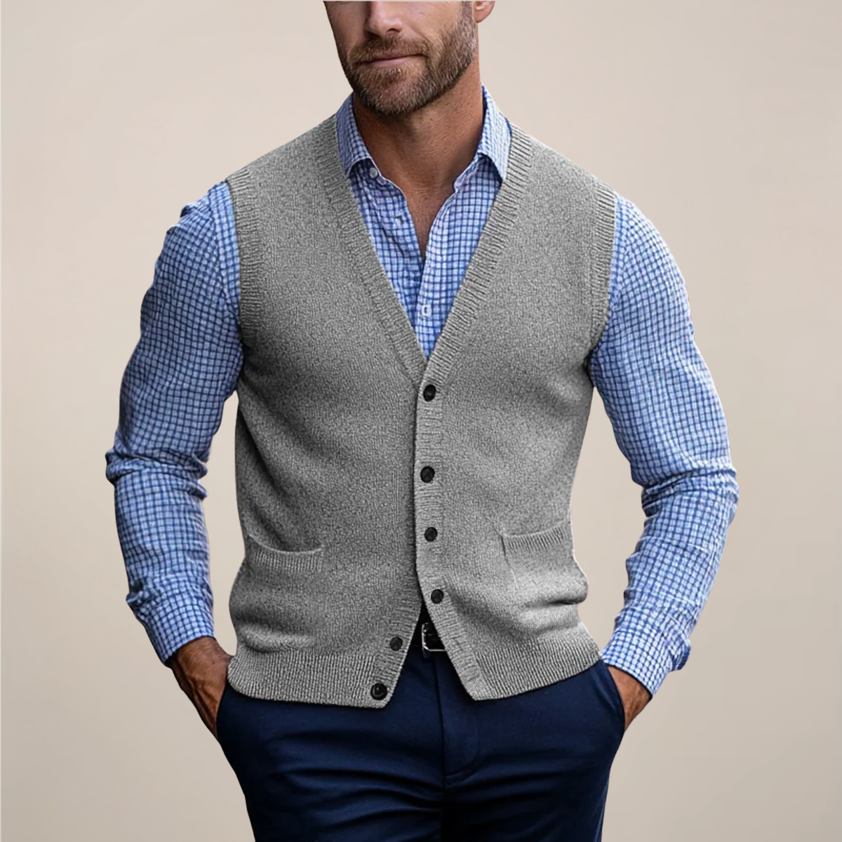 Hilton | Men’s Sleeveless Vest Sweater