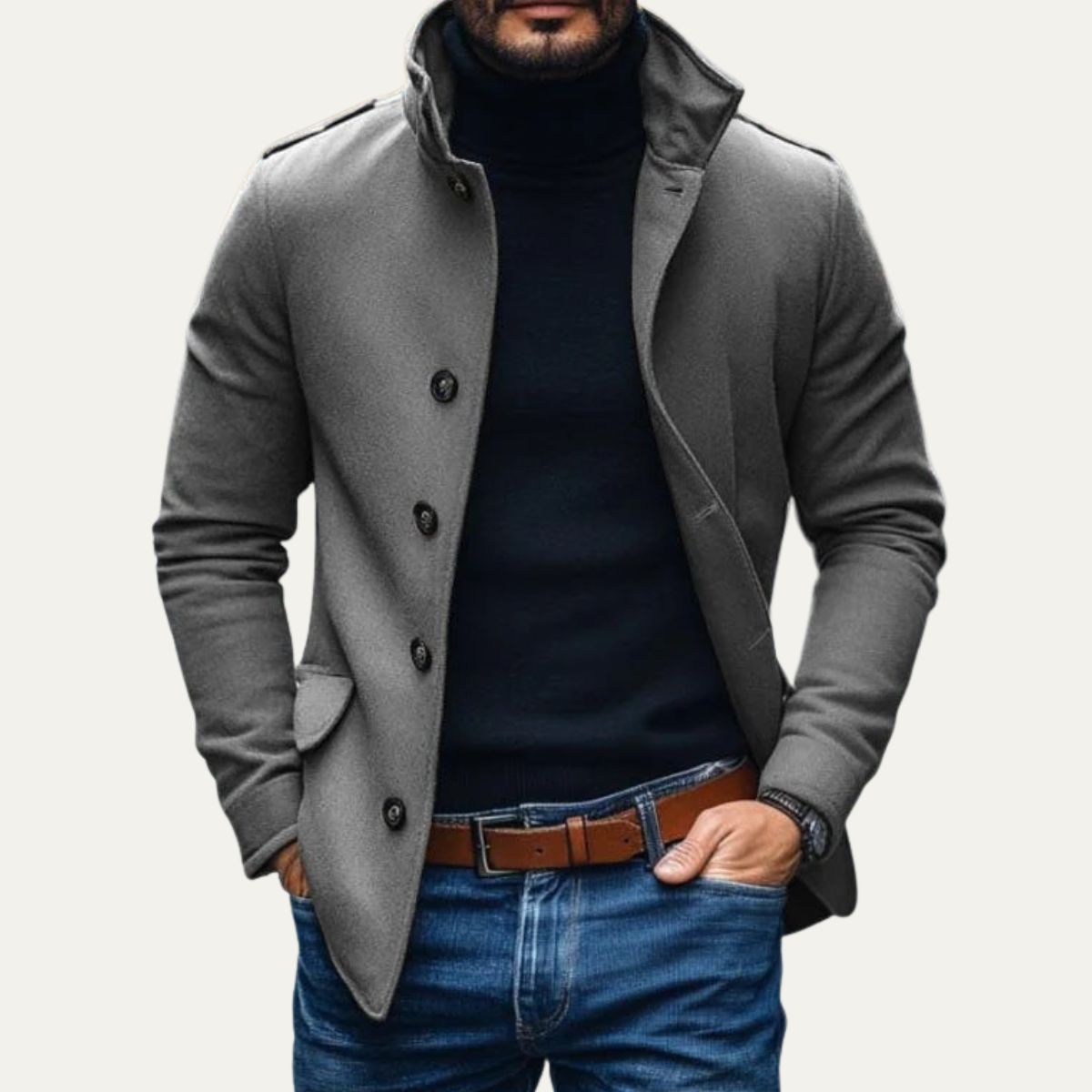Valen | Men’s Wool Tailored Overcoat