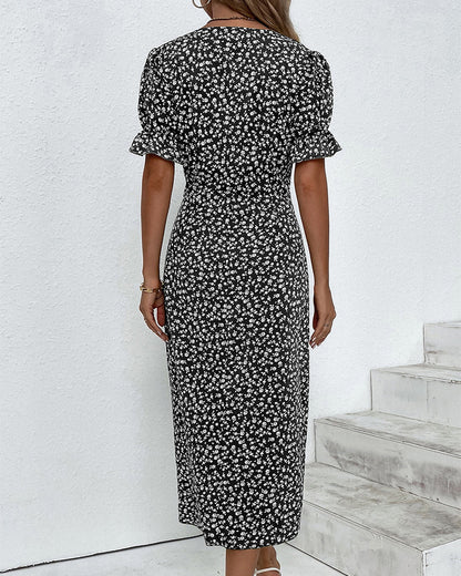 Narsie | Women’s Floral Wrap Midi Dress