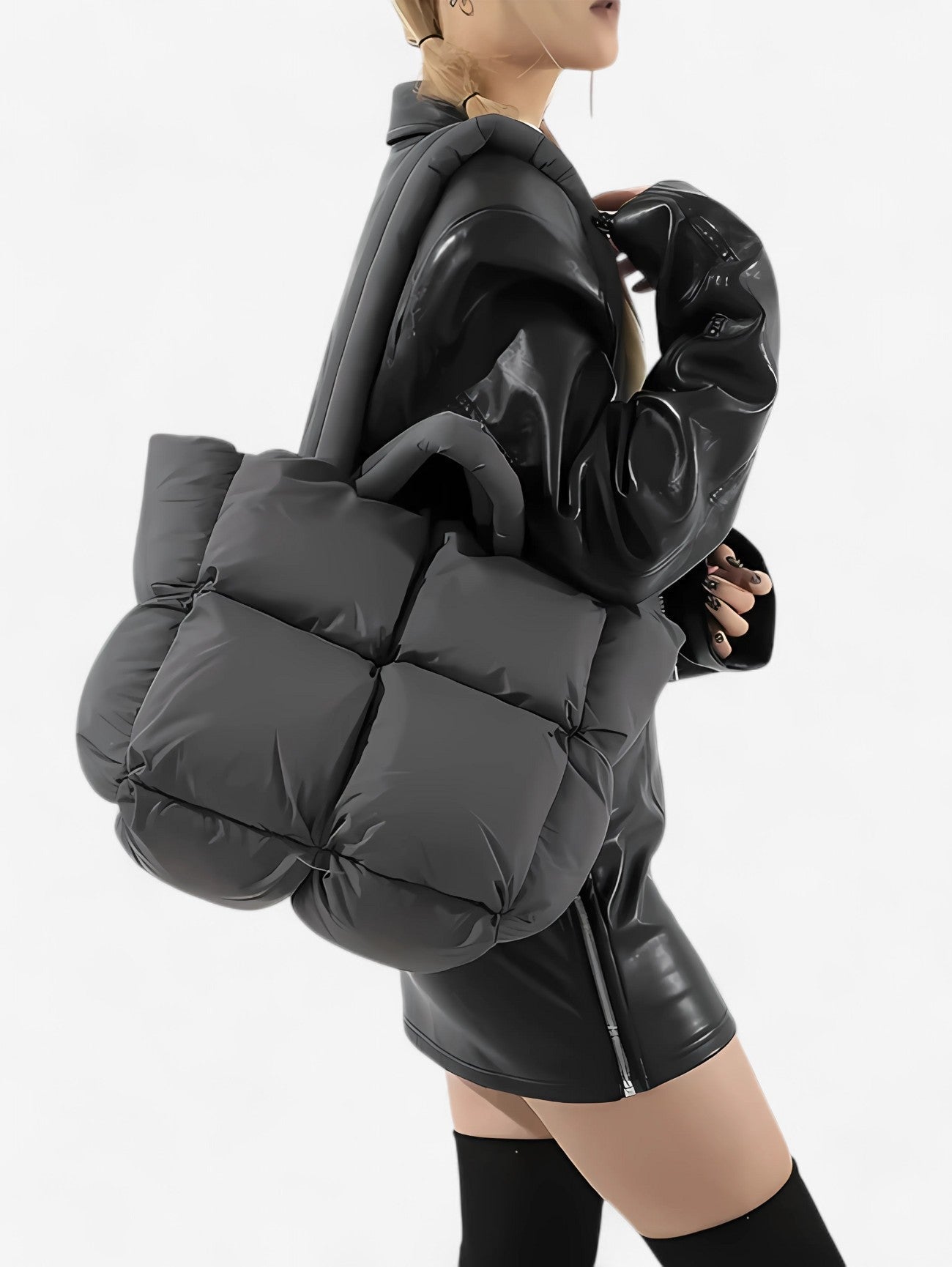 Luvera | Women’s Large Soft Daily Puffer Tote Bag
