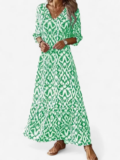 Solevia | Women’s Boho V-Neck Maxi Dress