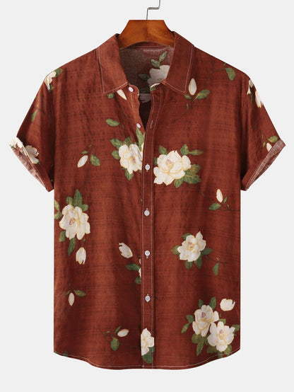 Florein | Men’s Floral Short Sleeve Shirt