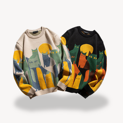 Kang | Men’s Graphic Knitted Jumper