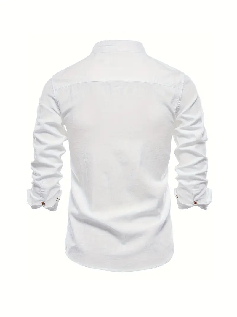 Gerom | Men’s Long Sleeve Slim Fit Shirt
