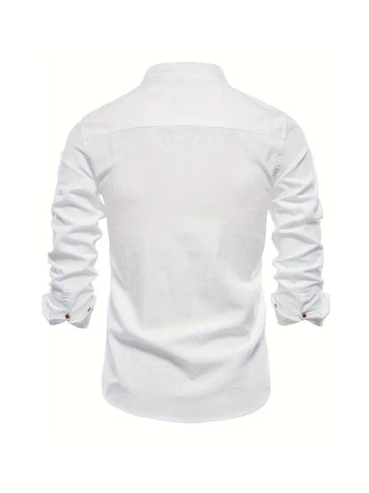 Gerom | Men’s Long Sleeve Slim Fit Shirt
