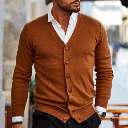 Velion | Men’s Slim Fit V-Neck Cardigan