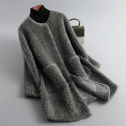 Marsir | Shearling Draped Coat