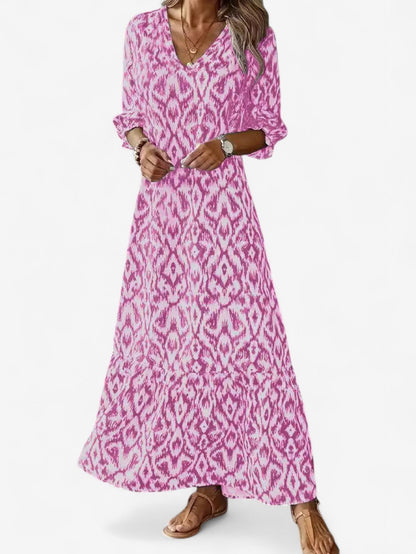Solevia | Women’s Boho V-Neck Maxi Dress