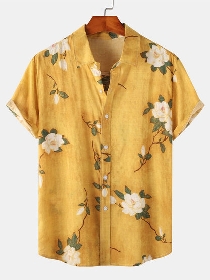 Florein | Men’s Floral Short Sleeve Shirt