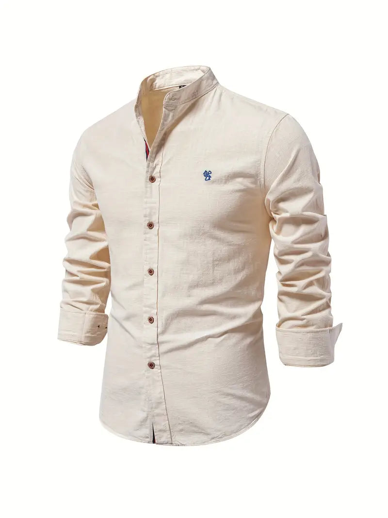 Gerom | Men’s Long Sleeve Slim Fit Shirt
