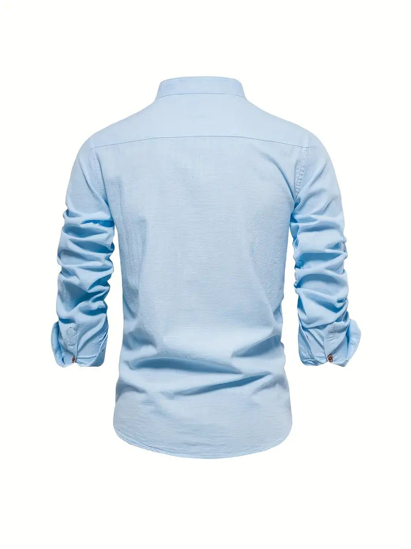 Gerom | Men’s Long Sleeve Slim Fit Shirt