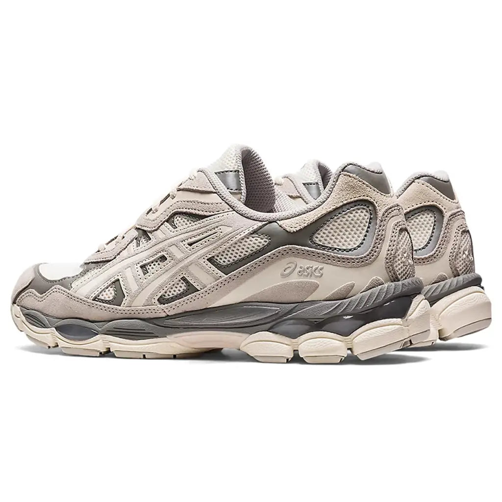 Gel NYC Oyster Grey Running Shoes Cushioned Lifestyle Trainers