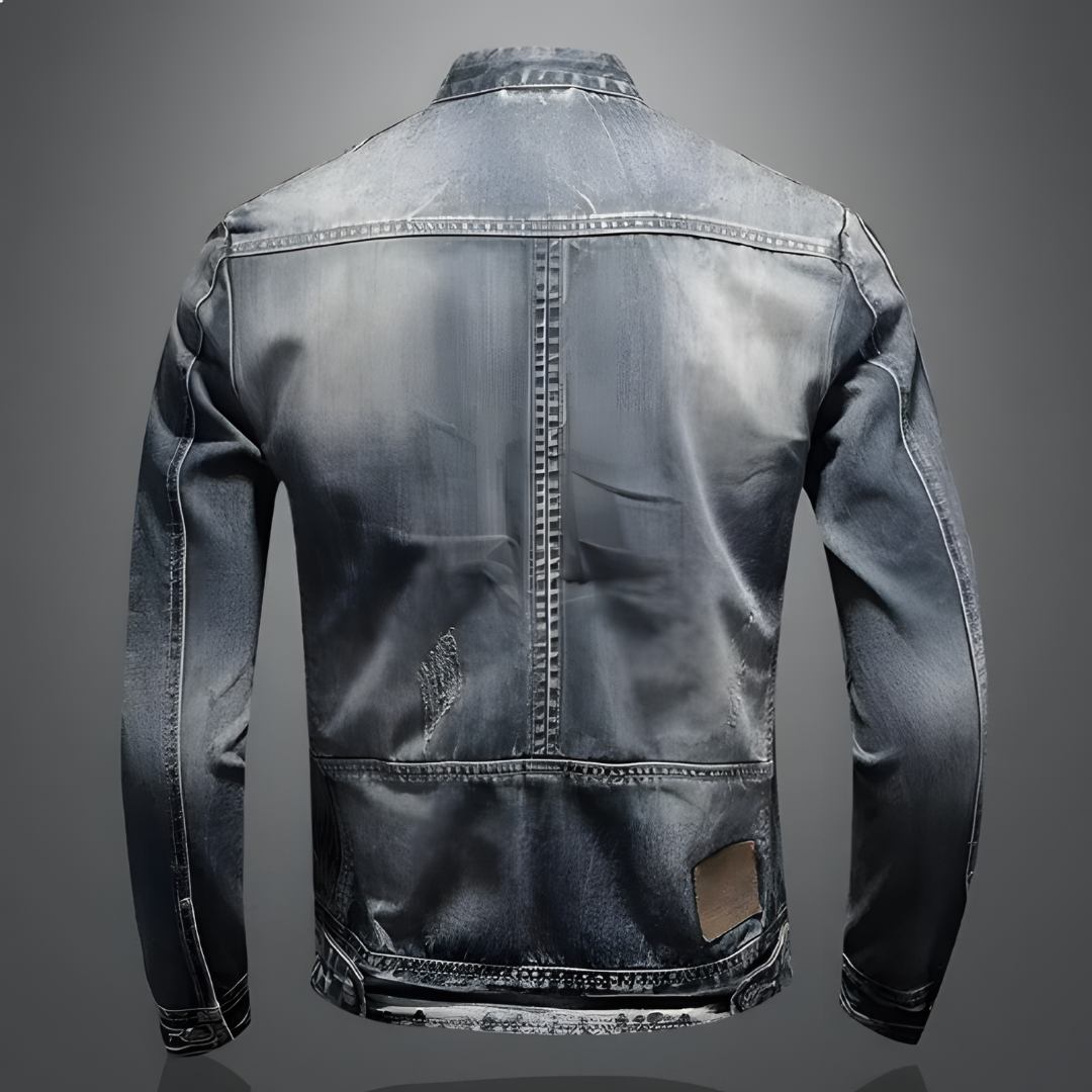 Elio | Men’s Denim Biker Jacket