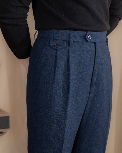 Cleon | Men’s Herringbone Trousers