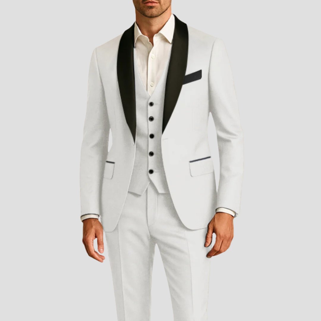 Valeno | Men’s Three-Piece Slim Fit Tuxedo Suit