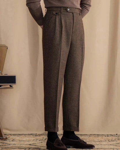 Cleon | Men’s Herringbone Trousers