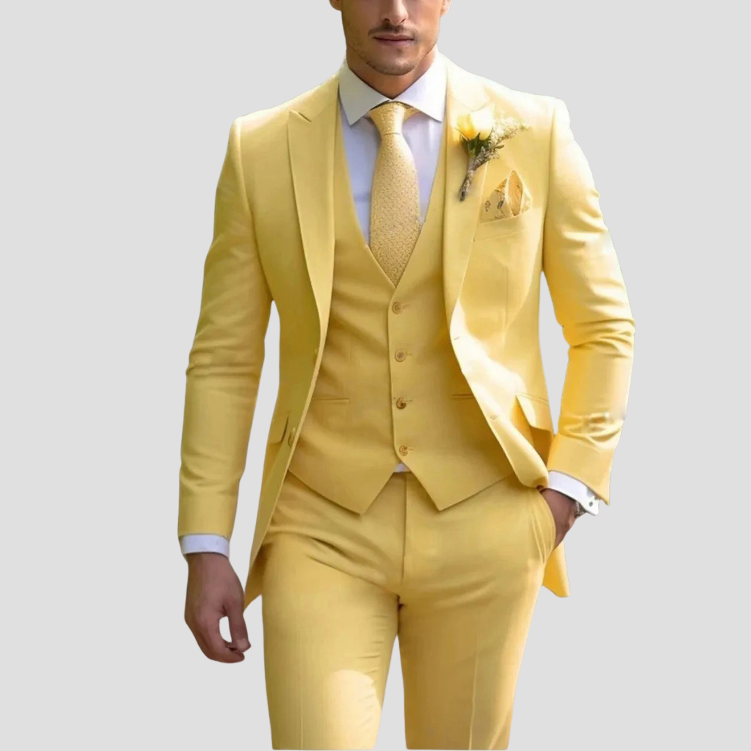 Rick | Men’s Slim-Fit Three-Piece Suit Set