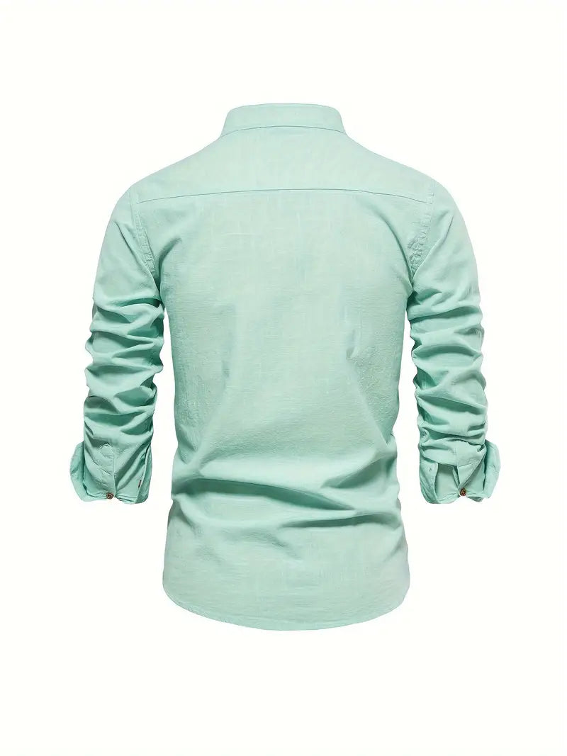 Gerom | Men’s Long Sleeve Slim Fit Shirt