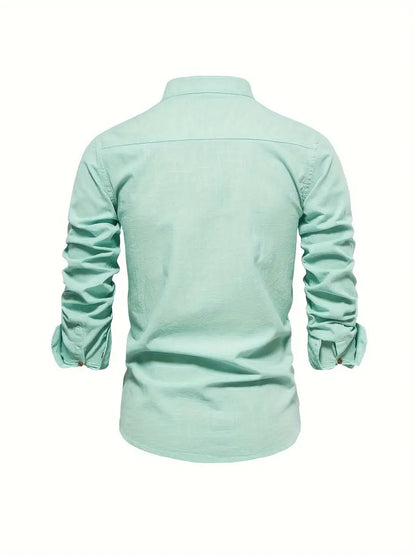Gerom | Men’s Long Sleeve Slim Fit Shirt