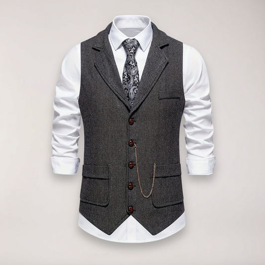 Argus | Men’s Herringbone Waistcoat