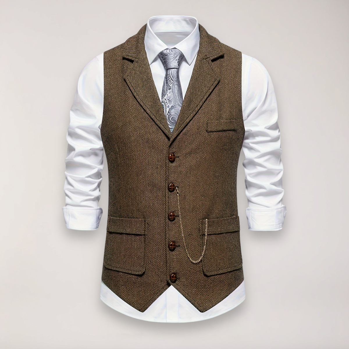 Argus | Men’s Herringbone Waistcoat