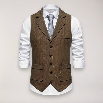 Argus | Men’s Herringbone Waistcoat