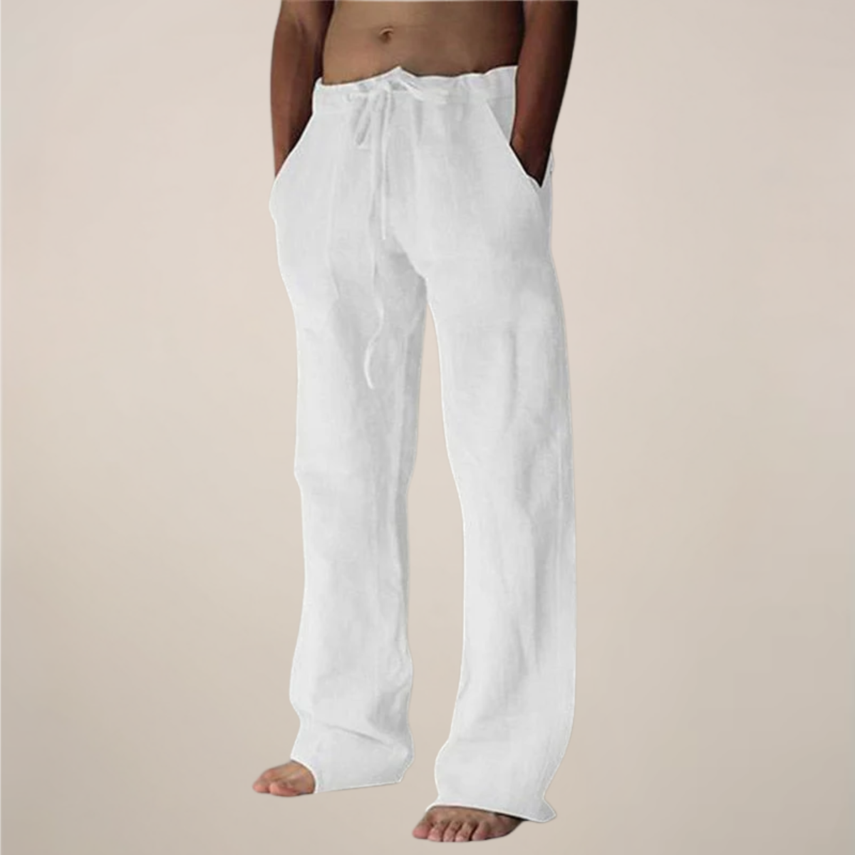 Arlo | Men’s Linen Blend Relaxed Fit Trousers