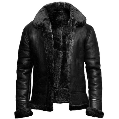 Averro | Men’s Shearling Aviator Jacket