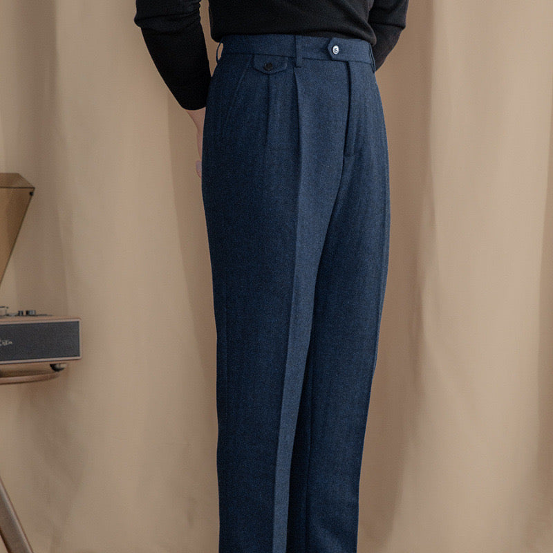 Cleon | Men’s Herringbone Trousers
