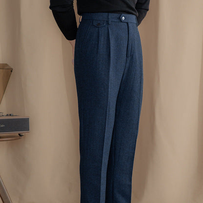 Cleon | Men’s Herringbone Trousers
