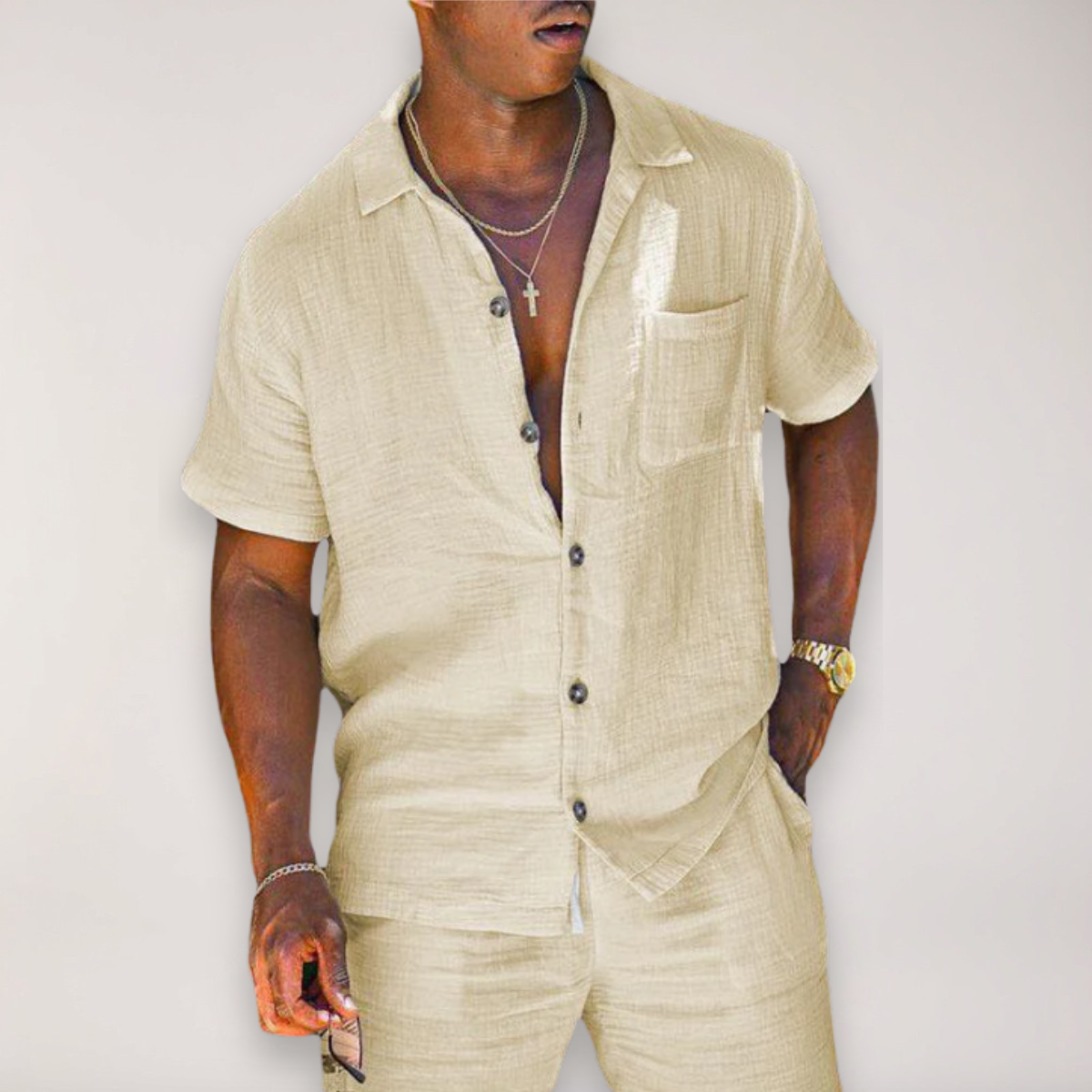 Bodhi | Men’s Linen Blend Two-Piece Set