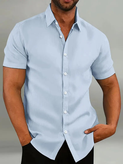 Bresen | Men’s Short Sleeve Casual Shirt