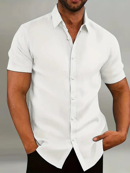 Bresen | Men’s Short Sleeve Casual Shirt