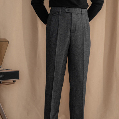 Cleon | Men’s Herringbone Trousers