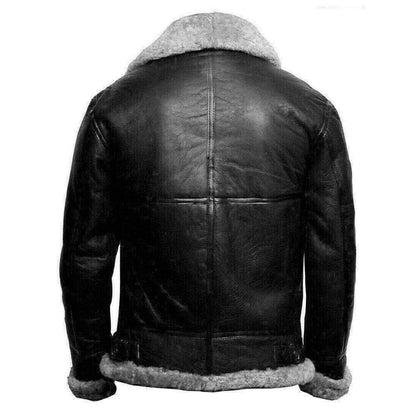 Averro | Men’s Shearling Aviator Jacket