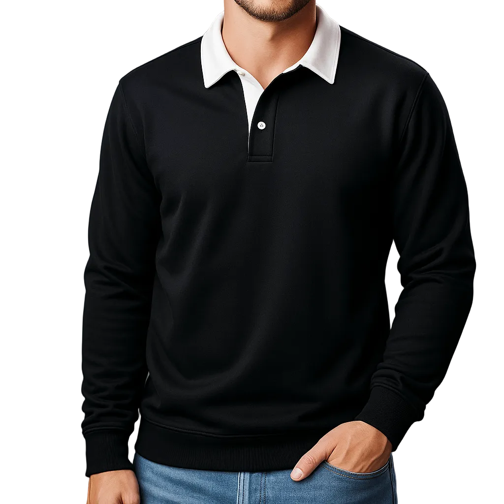 Caldwell | Men’s Knit Pullover with Contrast Collar4
