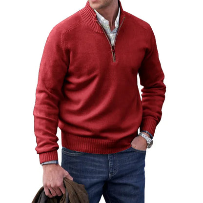 Aldin | Men’s Luxury Cashmere Zip Sweater
