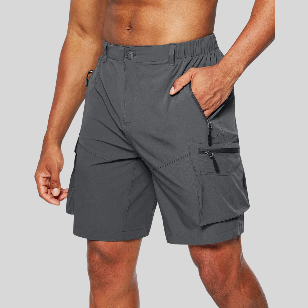 Cyjan | Men’s Zip Pocket Cargo Shorts