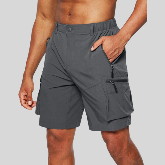 Cyjan | Men’s Zip Pocket Cargo Shorts