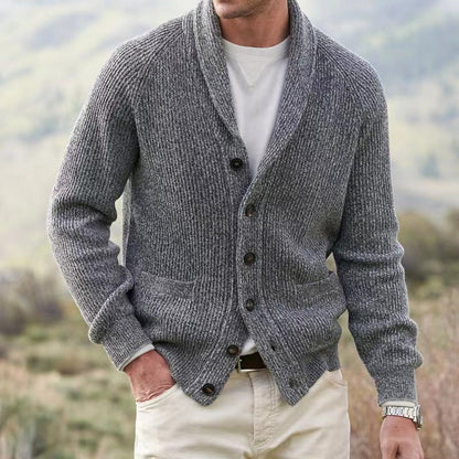 Darion | Men’s Ribbed Knit Cardigan