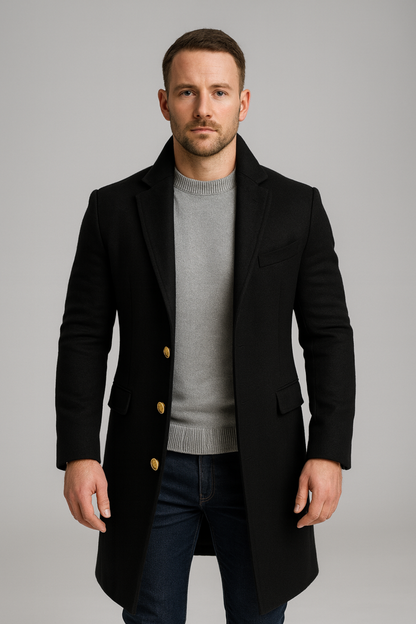 Enzo | Men’s Tailored Long Coat