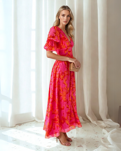 Gerita | Women’s Summer Floral Maxi Dress