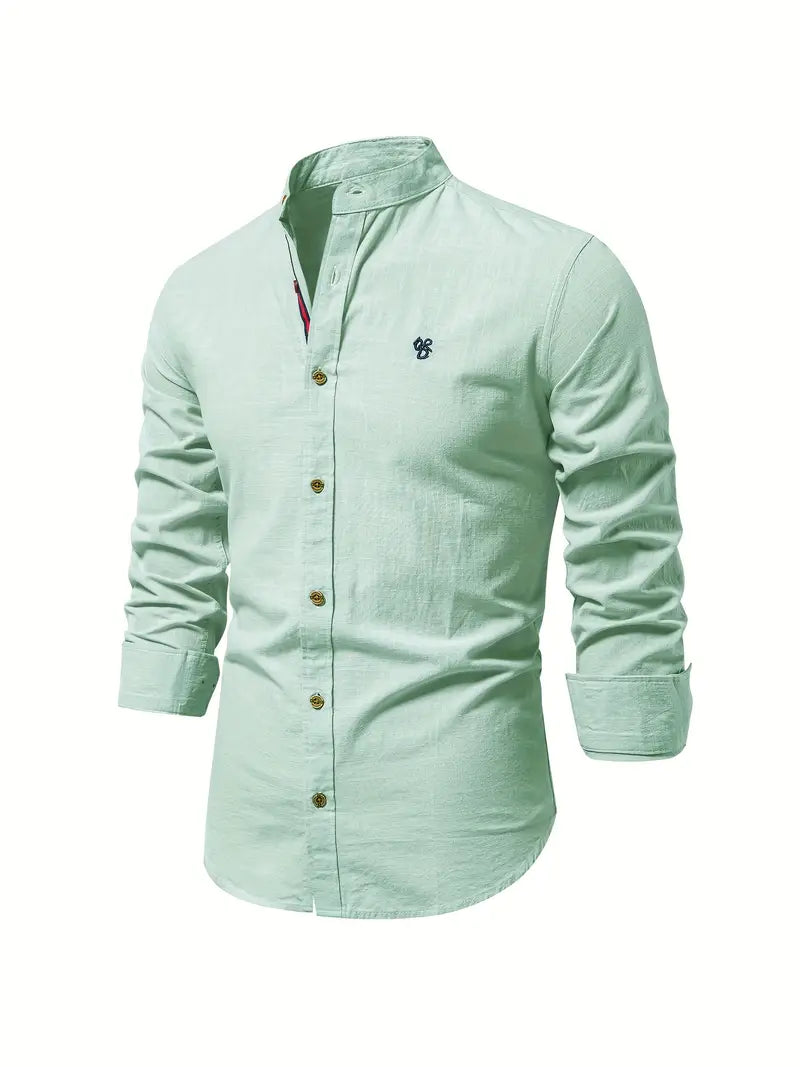 Gerom | Men’s Long Sleeve Slim Fit Shirt