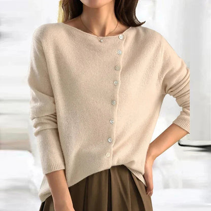 Ginevra | Women’s Elegant Button Detail Knit Sweater