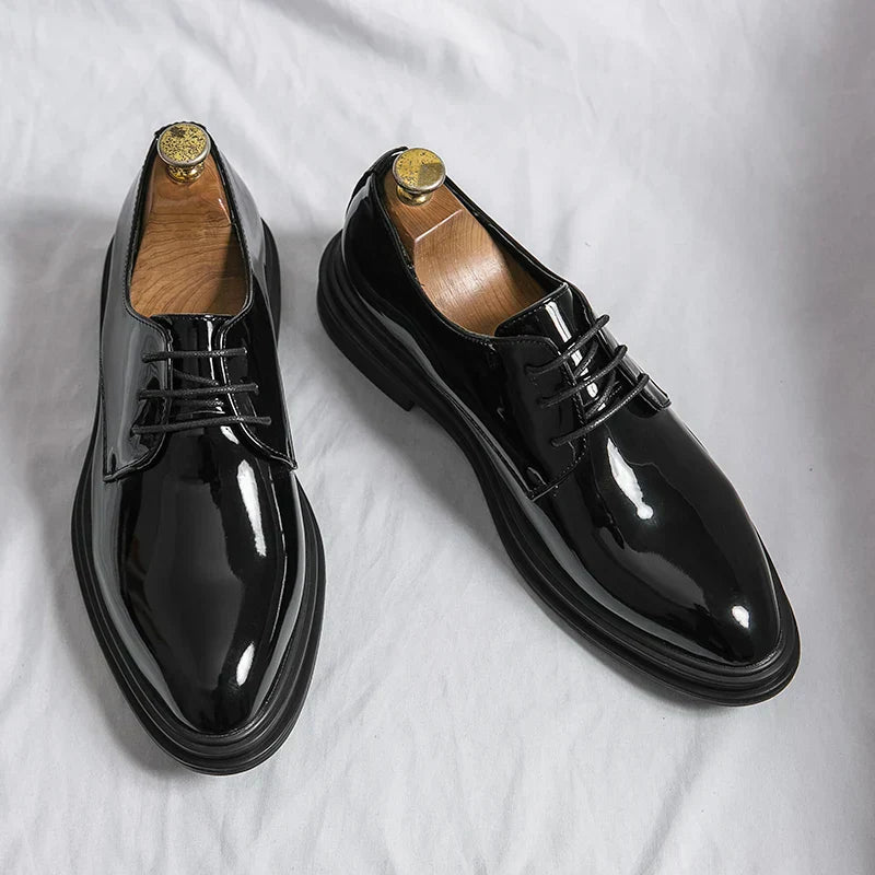 Jesse | Men’s High Gloss Derby Shoes