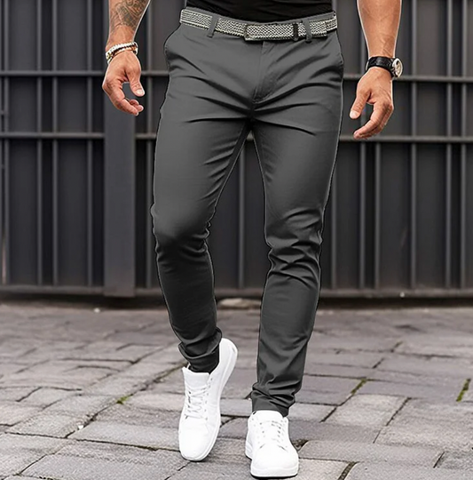 Zentaro | Men’s Slim Tapered Jogger Trousers