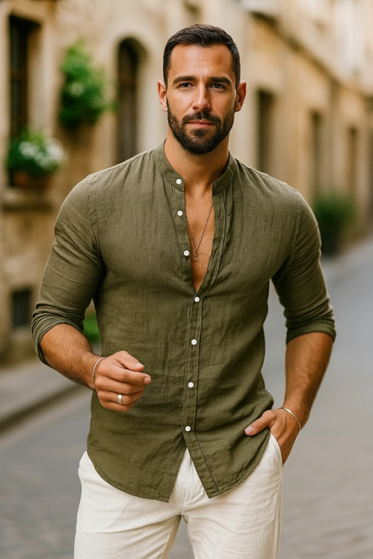 Kieran | Men’s 3/4 Sleeve Casual Shirt