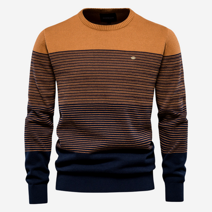 Lansbury | Men’s Soft Knit Striped Sweater1